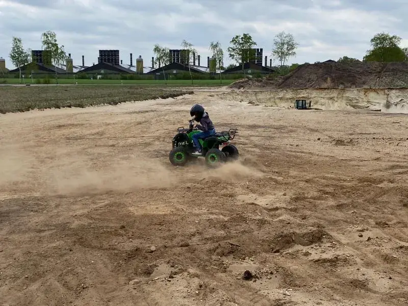 Klant op een quad