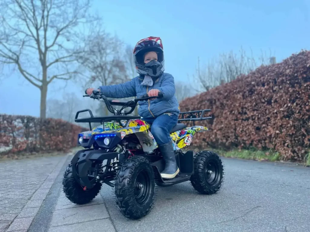 Klant op een quad